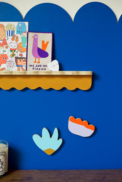 NUÉE — 3 grands magnets en bois faits main