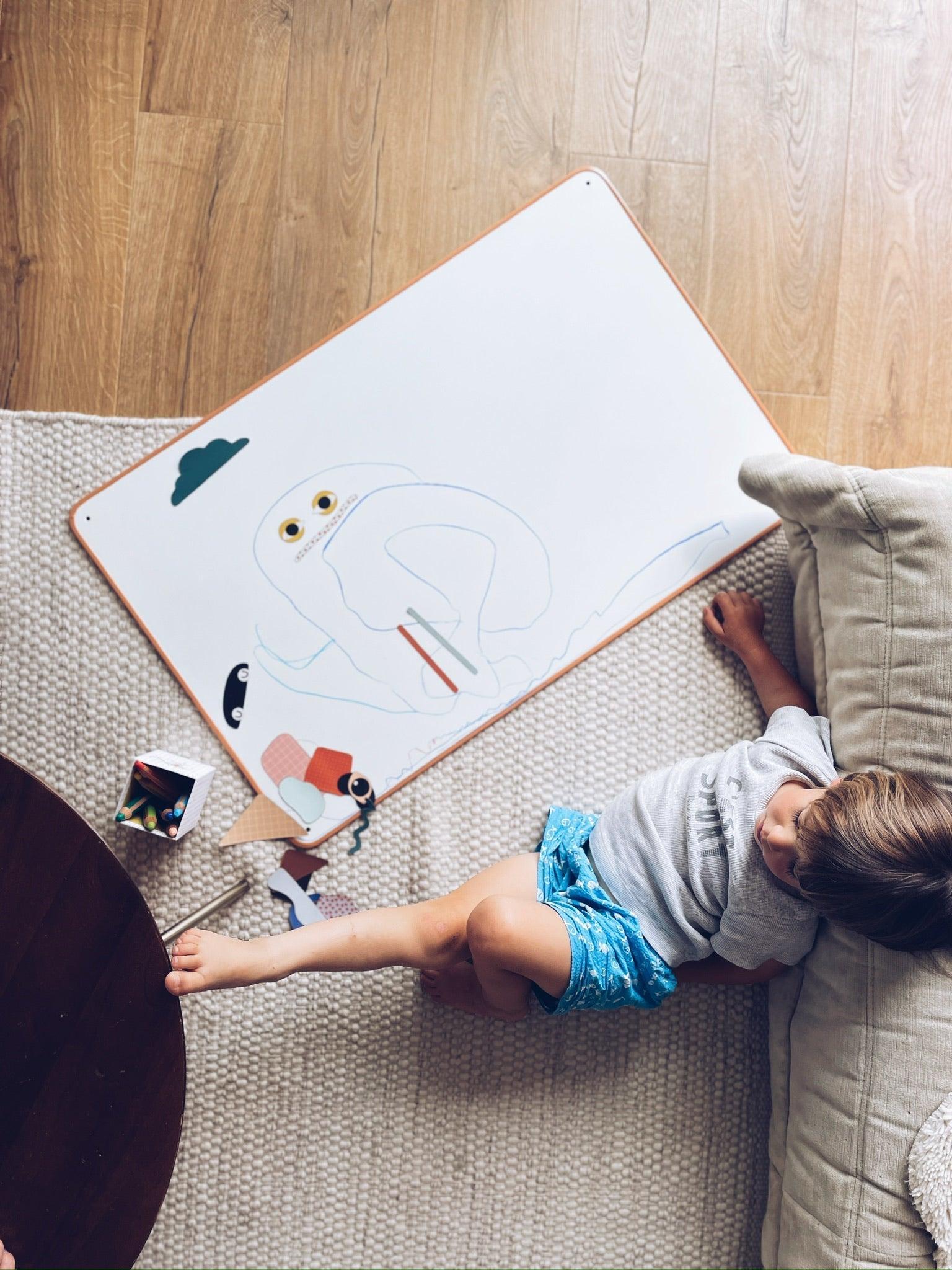 Tableau blanc magnétique Cabane - Nude