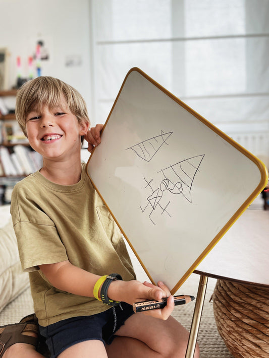 Joli tableau blanc design / Ardoise Ecole Magnétique effaçable – Ma Cabane  à Rêves