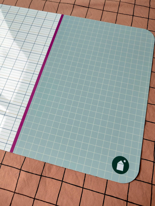 Lignes Seyes et Carreaux _ Ardoise souple magnétique