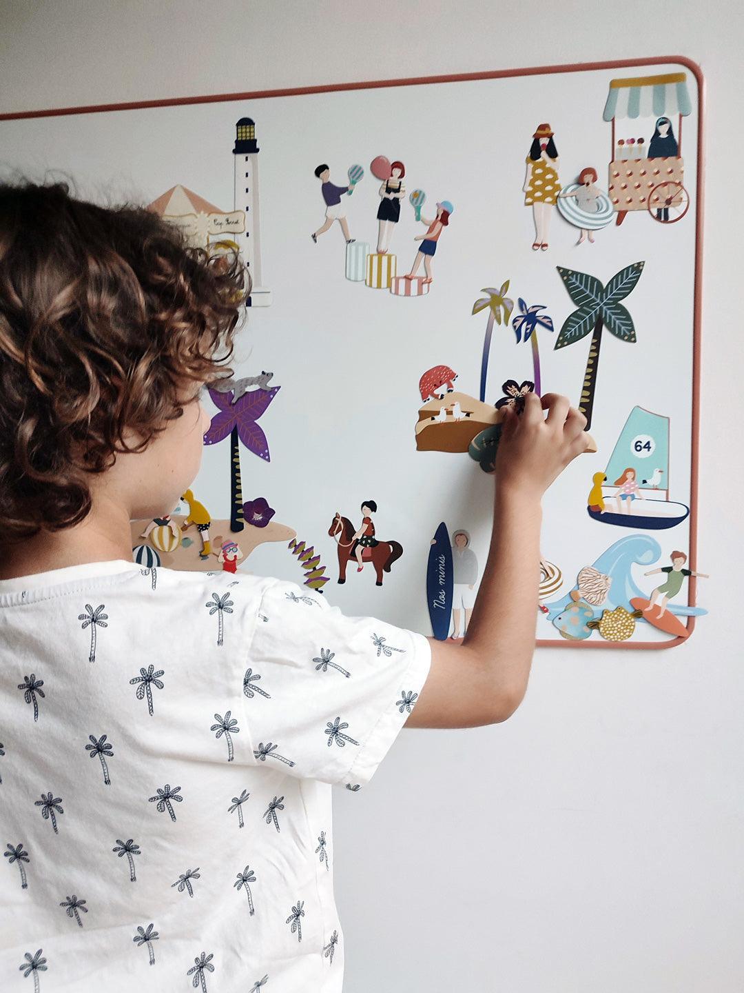 Tableau blanc magnétique Famille - Miel - Ma Cabane à Rêves