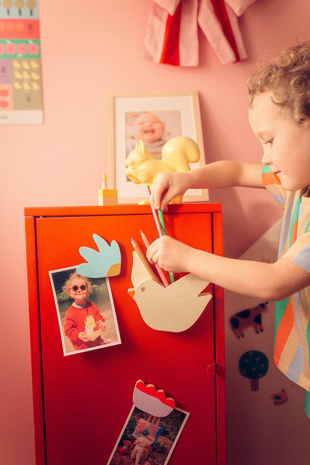 NUÉE — 3 grands magnets en bois faits main