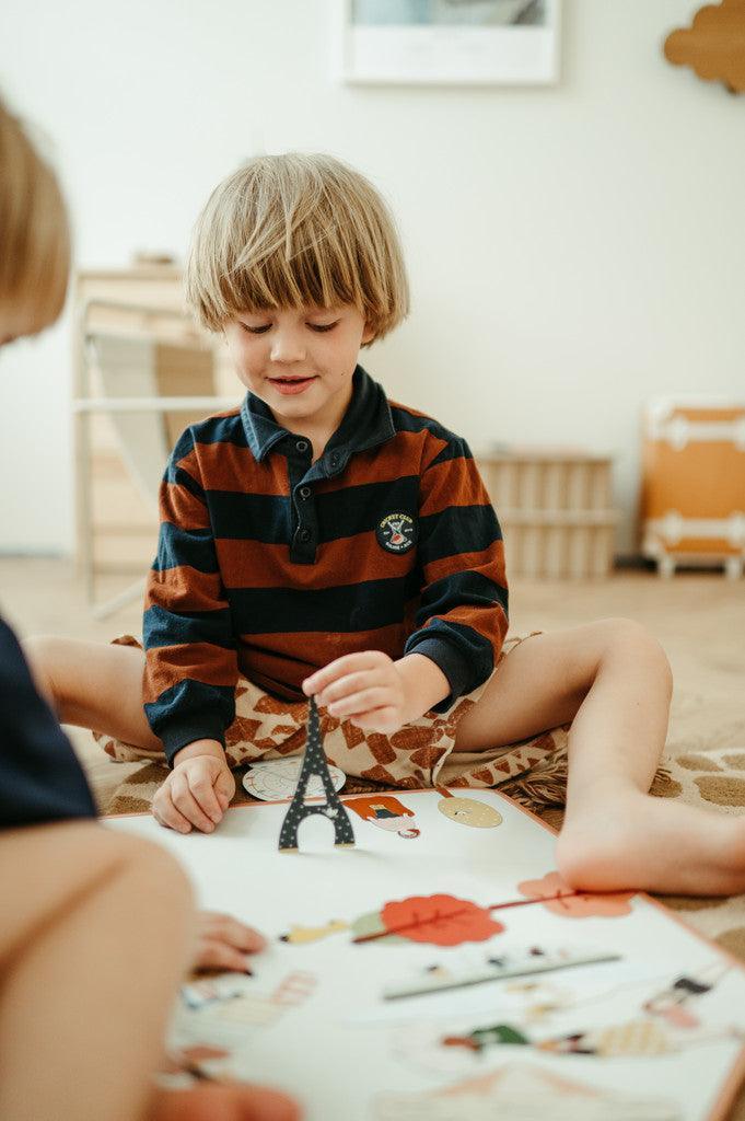 jeu magnetique pour enfant - ville de Paris - tour eiffel - Capitale - France