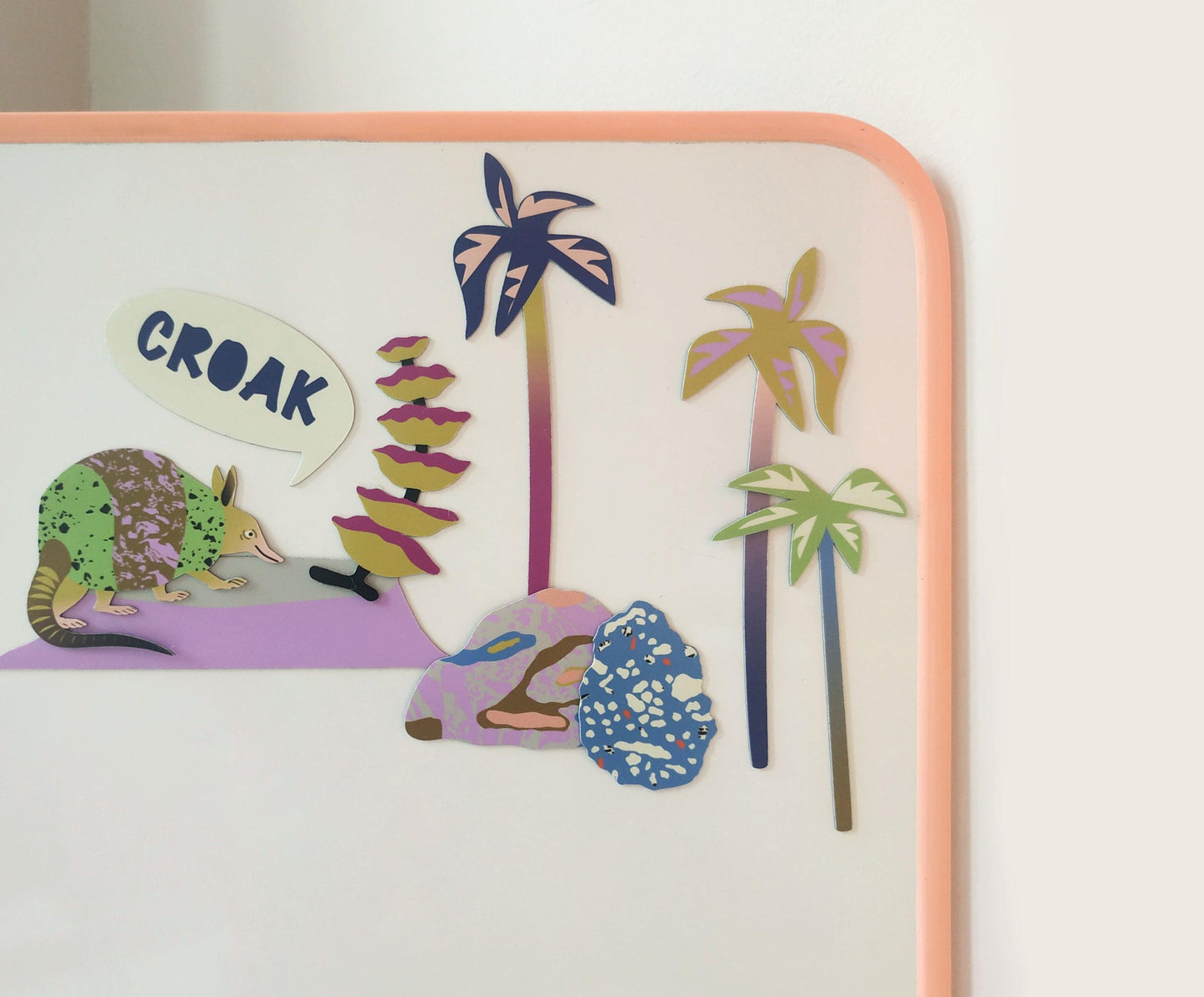 Magnet aimant jeu éducatif magnétique Fabrikadinosaures dinosaures tapir couleur flashy arbre préhistorique jurassique jurassic cétacé dinosaure