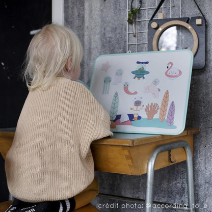 Magnet aimant jeu éducatif magnétique Fabrikarêves imaginaire pastel rêve onirique bureau écolier histoire conte 