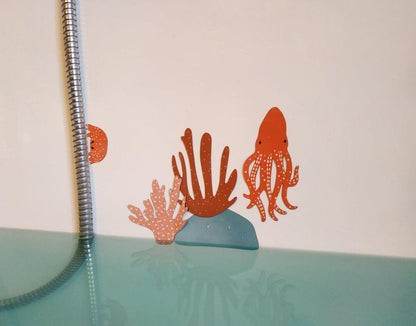 Magnet aimant jeu éducatif magnétique Fabrikaocéan océean mer poisson requin baleine tortue coraux bain baignoire résistants à l'eau poulpe pieuvre anémone
