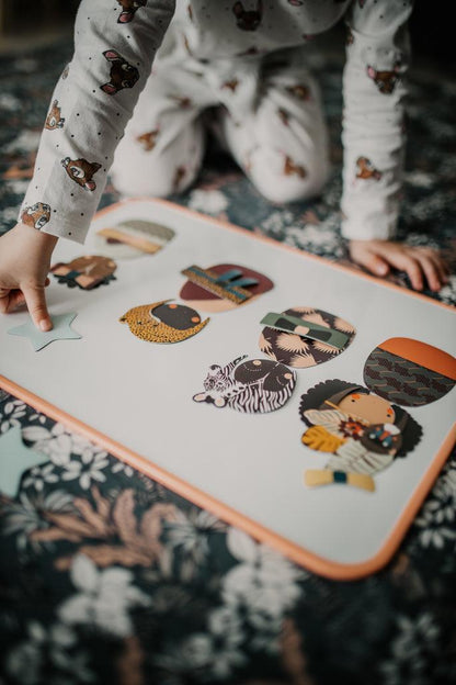 jeu magnétique pour enfants 3 ans - poupées africaines magnets