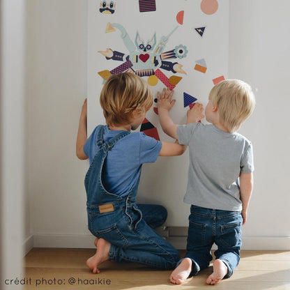 Magnet aimant jeu éducatif magnétique Fabrikarobots imaginaire goldorack astroboy wall  forbidden planet robots androides garçons radiateur mégarobot