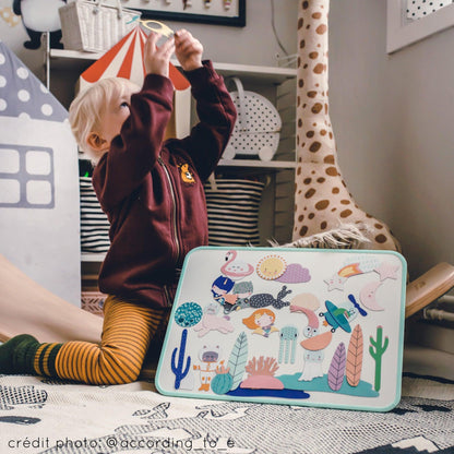 Ardoise enfant 4 ans magnétique Ma Cabane à Rêves